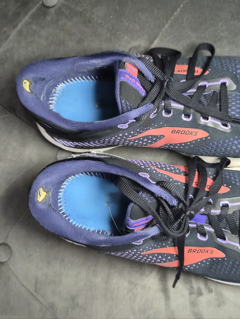 Brooks Women's Adrenaline Gts Running Sneakers - Navy, Coral & Purple 10 — image 5 of 8